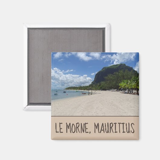 Le Morne, Mauritius Magnet (Vorderseite/Rückseite)