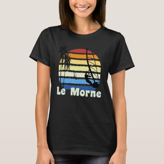 Le Morne Mauritius Windsurfen Windsurf Strand T-Shirt (Vorderseite)