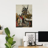 Le Moulin de Blute-Fin - Van Gogh - c1886 Poster (Heimbüro)