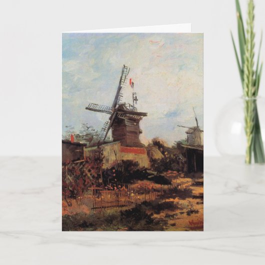 Le Moulin de Blute Fin von Vincent van Gogh Karte (Vorderseite)