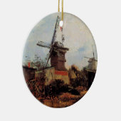 Le Moulin de Blute Fin von Vincent van Gogh Keramik Ornament (Rechts)