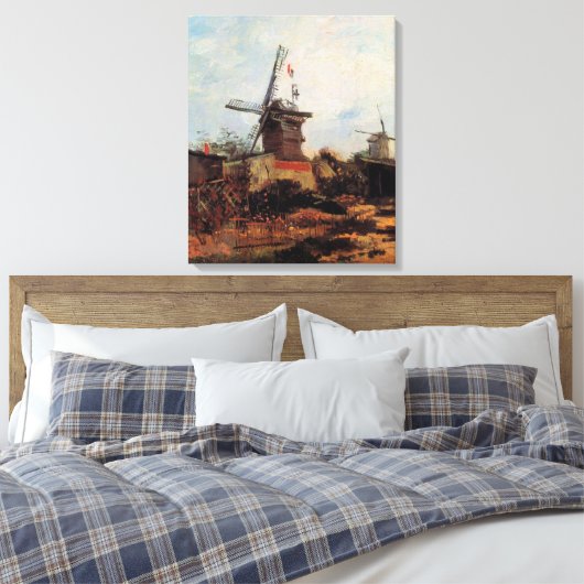 Le Moulin de Blute Fin von Vincent van Gogh Leinwanddruck (Insitu (Schlafzimmer))