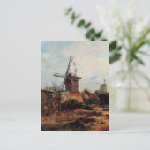 Le Moulin de Blute Fin von Vincent van Gogh Postkarte (Stehend Vorderseite)