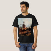 Le Moulin de Blute Fin von Vincent van Gogh T-Shirt (Vorne ganz)