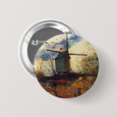 Le Moulin de la Galette Van Gogh Button (Vorne & Hinten)