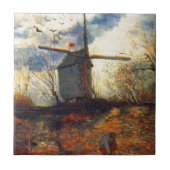 Le Moulin de la Galette Van Gogh Fliese (Vorderseite)