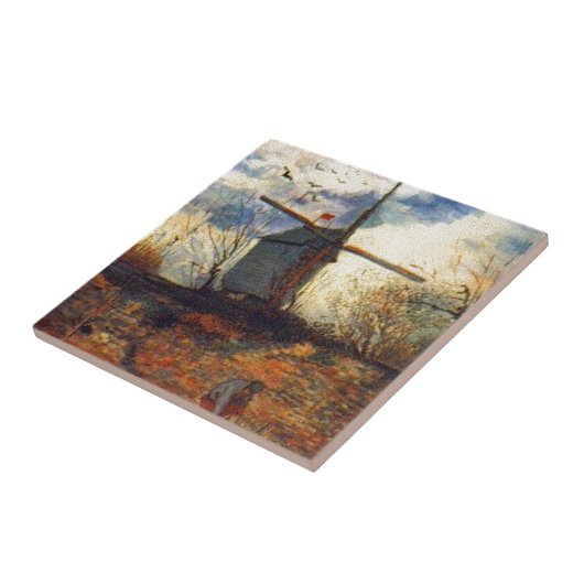 Le Moulin de la Galette Van Gogh Fliese (Seite)