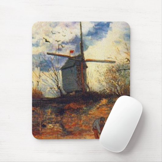Le Moulin de la Galette Van Gogh Mousepad (Mit Mouse)
