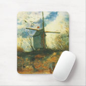 Le Moulin de la Galette Van Gogh Mousepad (Mit Mouse)