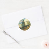 Le Moulin de la Galette Van Gogh Runder Aufkleber (Umschlag)