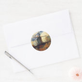 Le Moulin de la Galette Van Gogh Runder Aufkleber (Umschlag)