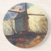 Le Moulin de la Galette Van Gogh Sandstein Untersetzer (Vorne)