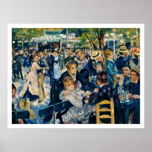 Le Moulin de la Galette von Renoir Poster (Vorne)