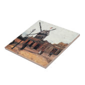 Le Moulin de la Galette von Vincent van Gogh Fliese (Seite)
