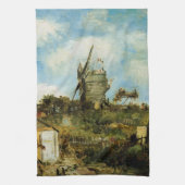 Le Moulin de la Galette von Vincent van Gogh Geschirrtuch (Vertikal)