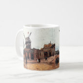Le Moulin de la Galette von Vincent van Gogh Kaffeetasse (Vorderseite Links)