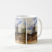 Le Moulin de la Galette von Vincent van Gogh Kaffeetasse (VorderseiteRechts)