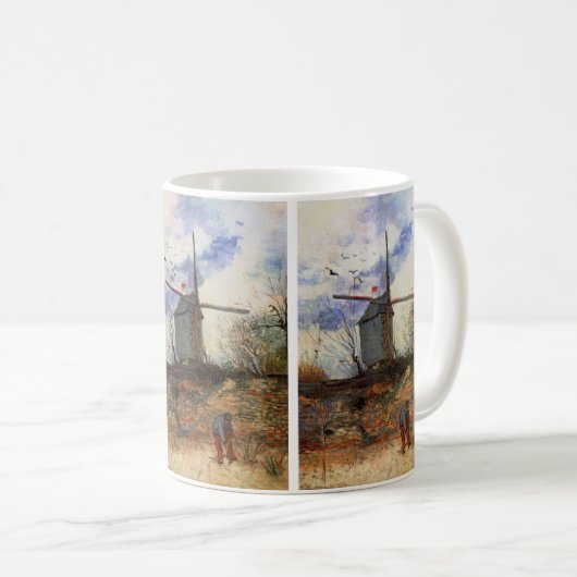 Le Moulin de la Galette von Vincent van Gogh Kaffeetasse (VorderseiteRechts)