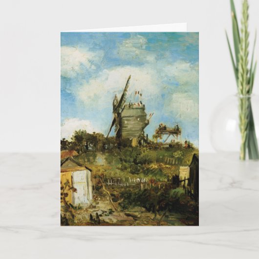 Le Moulin de la Galette von Vincent van Gogh Karte (Vorderseite)