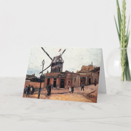 Le Moulin de la Galette von Vincent van Gogh Karte (Vorderseite)