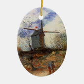 Le Moulin de la Galette von Vincent van Gogh Keramikornament (Vorne)