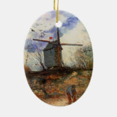 Le Moulin de la Galette von Vincent van Gogh Keramikornament (Hinten)