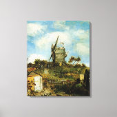 Le Moulin de la Galette von Vincent van Gogh Leinwanddruck (Vorderseite)