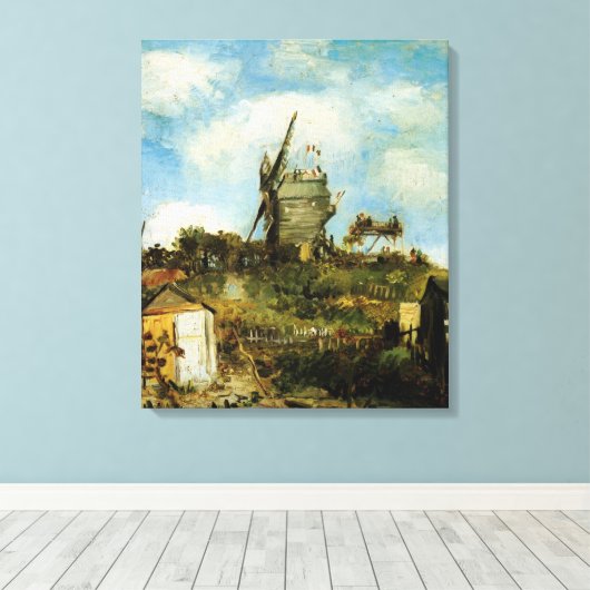 Le Moulin de la Galette von Vincent van Gogh Leinwanddruck (Insitu (Holzboden))