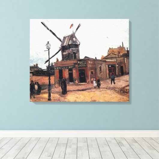 Le Moulin de la Galette von Vincent van Gogh Leinwanddruck (Insitu (Holzboden))
