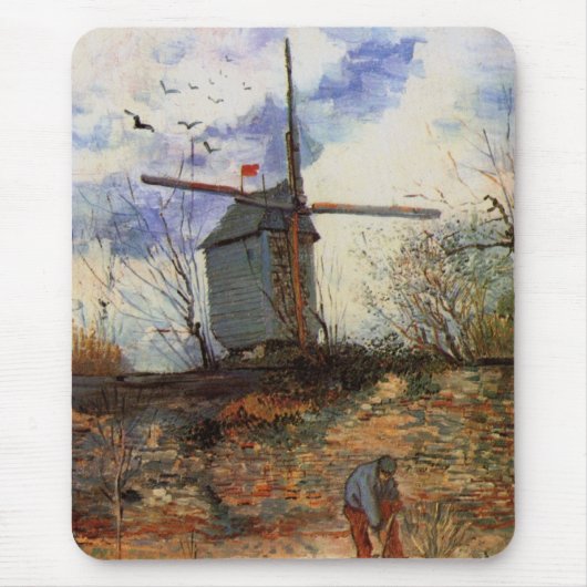 Le Moulin de la Galette von Vincent van Gogh Mousepad (Vorne)