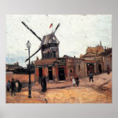 Le Moulin de la Galette von Vincent van Gogh Poster (Vorne)