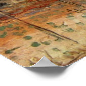 Le Moulin de la Galette von Vincent van Gogh Poster (Ecke)