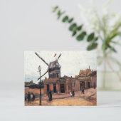 Le Moulin de la Galette von Vincent van Gogh Postkarte (Stehend Vorderseite)