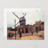 Le Moulin de la Galette von Vincent van Gogh Postkarte (Vorne/Hinten)