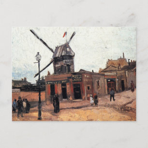 Le Moulin de la Galette von Vincent van Gogh Postkarte