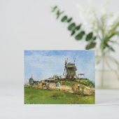 Le Moulin de la Galette von Vincent van Gogh Postkarte (Stehend Vorderseite)