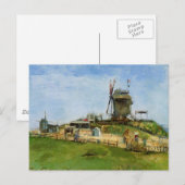 Le Moulin de la Galette von Vincent van Gogh Postkarte (Vorne/Hinten)