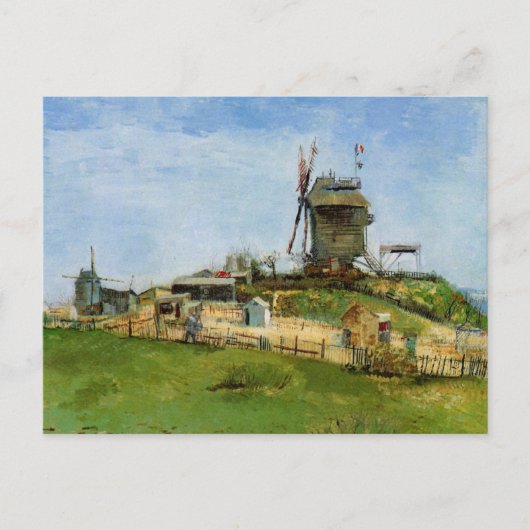 Le Moulin de la Galette von Vincent van Gogh Postkarte (Vorderseite)