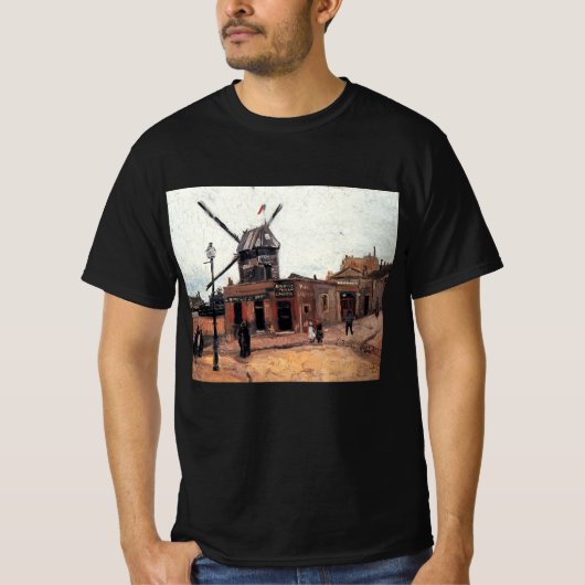 Le Moulin de la Galette von Vincent van Gogh T-Shirt (Vorderseite)