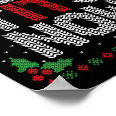 Le Now Funny Christmas Let It Snow Adult Ugly Chri Poster (Ecke)