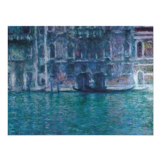 Le palais da Mula Claude Monet Poster (Vorderseite)