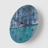Le palais da Mula Claude Monet Runde Wanduhr (Winkel)