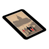 Le Pantheon Art Deco SceneParis, Frankreich Magnet (Rechte Seite)