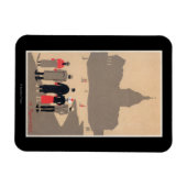 Le Pantheon Art Deco SceneParis, Frankreich Magnet (Horizontal)