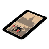 Le Pantheon Art Deco SceneParis, Frankreich Magnet (Linke Seite)