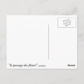 le passage des fleurs postkarte (Rückseite)