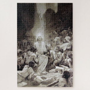 Le Pater - Illustrierte Seite von Alphonse Mucha E Puzzle