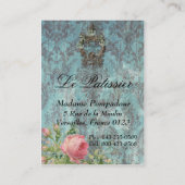 Le Patissier Madame Pompadour-Visitenkarte Visitenkarte (Rückseite)