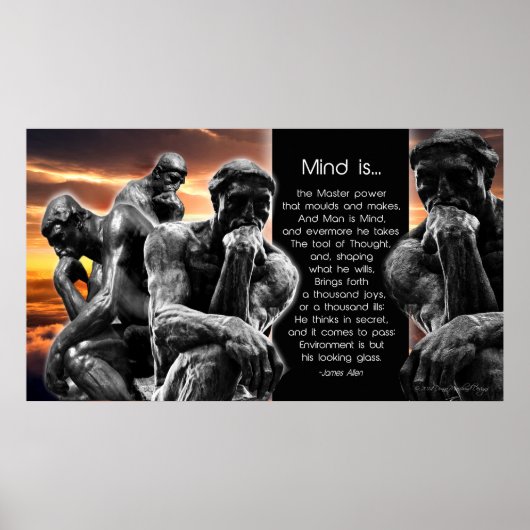 Le Penseur - Der Denker Poster (Vorne)