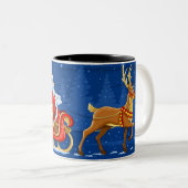 Le Père Noël et son traineau Zweifarbige Tasse (VorderseiteRechts)